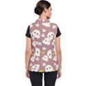 Cute Kawaii Popcorn pattern Women s Puffer Vest View2