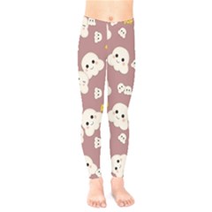 Cute Kawaii Popcorn Pattern Kids  Legging