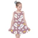 Cute Kawaii Popcorn pattern Kids  Summer Dress View1