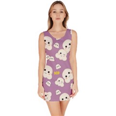 Cute Kawaii Popcorn Pattern Bodycon Dress by Valentinaart