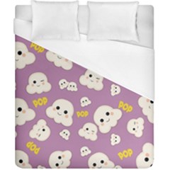 Cute Kawaii Popcorn Pattern Duvet Cover (california King Size)