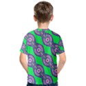 Purple chains on a green background                                                    Kid s Cotton Tee View2