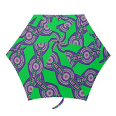 Purple Chains On A Green Background                                               Umbrella by LalyLauraFLM