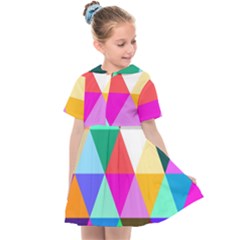 Triangles Pattern                                                Kids  Sailor Dress