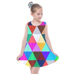 Triangles Pattern                                                 Kids  Summer Dress