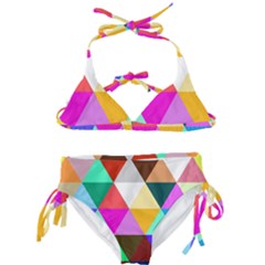 Triangles Pattern                                           Kids  Classic Bikini Set