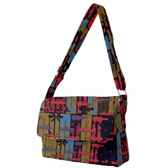 Rectangles Texture                                               Full Print Messenger Bag