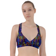 Colorful Waves                                                         Sweetheart Sports Bra by LalyLauraFLM