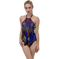 Colorful Waves                                                   Go With The Flow One Piece Swimsuit