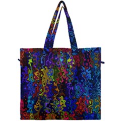 Colorful Waves                                                Canvas Travel Bag