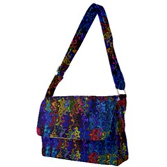 Colorful Waves                                                Full Print Messenger Bag