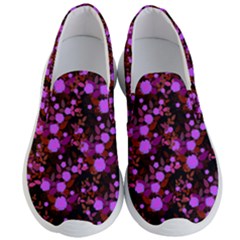 Purple Red  Roses Men s Lightweight Slip Ons by snowwhitegirl