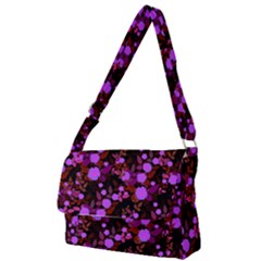 Purple Red  Roses Full Print Messenger Bag