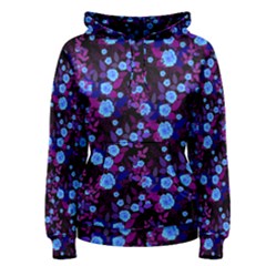 Purple Blue  Roses Women s Pullover Hoodie by snowwhitegirl