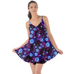 Purple Blue  Roses Love The Sun Cover Up by snowwhitegirl