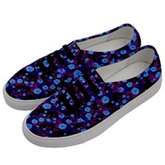 Purple Blue  Roses Men s Classic Low Top Sneakers