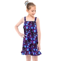 Purple Blue  Roses Kids  Overall Dress by snowwhitegirl