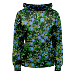 Blue Luminescent Roses Women s Pullover Hoodie by snowwhitegirl