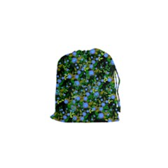 Blue Luminescent Roses Drawstring Pouch (xs) by snowwhitegirl