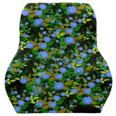 Blue Luminescent Roses Car Seat Back Cushion 