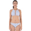 Vintage Face Anchor Blue Perfectly Cut Out Bikini Set View1