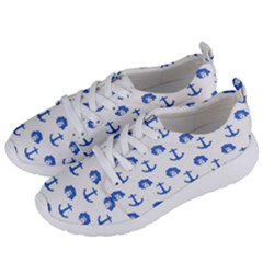 Vintage Face Anchor Blue Women s Lightweight Sports Shoes