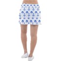 Vintage Face Anchor Blue Tennis Skirt View2