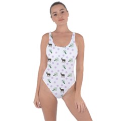 White Deer Pattern Bring Sexy Back Swimsuit by snowwhitegirl