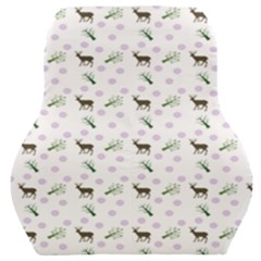 White Deer Pattern Car Seat Back Cushion 