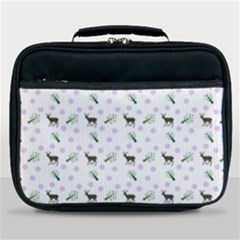 White Deer Pattern Lunch Bag