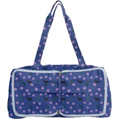 Blue Deer Pattern Multi Function Bag	