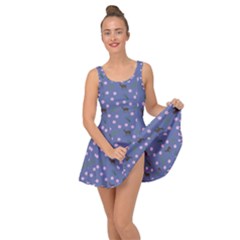 Blue Deer Pattern Inside Out Casual Dress