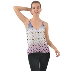 Ombre Deer Pattern Chiffon Cami