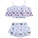 Ombre Deer Pattern Kids  Off Shoulder Skirt Bikini View2