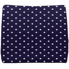 Little  Dots Navy Blue Seat Cushion