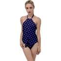 Little  Dots Navy Blue Go with the Flow One Piece Swimsuit View1