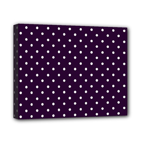 Little  Dots Purple Canvas 10  X 8  (stretched) by snowwhitegirl