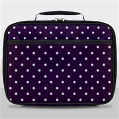 Little  Dots Purple Full Print Lunch Bag