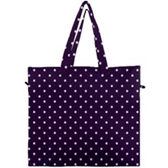 Little  Dots Purple Canvas Travel Bag