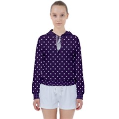 Little  Dots Purple Women s Tie Up Sweat by snowwhitegirl