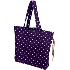 Little  Dots Purple Drawstring Tote Bag