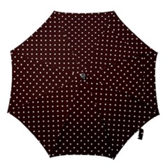 Little  Dots Maroon Hook Handle Umbrellas (large) by snowwhitegirl