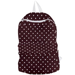 Little  Dots Maroon Foldable Lightweight Backpack