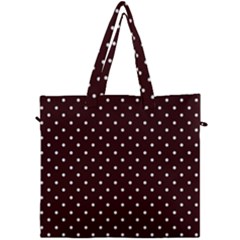 Little  Dots Maroon Canvas Travel Bag