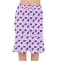 Retro Typewriter Pink Pattern Mermaid Skirt View1