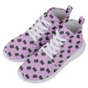 Retro Typewriter Pink Pattern Women s Lightweight High Top Sneakers View2