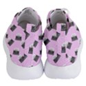 Retro Typewriter Pink Pattern Women s Lightweight High Top Sneakers View4