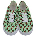 Red Roses Green Kids  Classic Low Top Sneakers View1