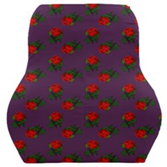 Red Roses Purple Car Seat Back Cushion 