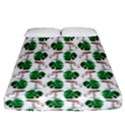 Flamingo Leaf Patttern Fitted Sheet (Queen Size) View1